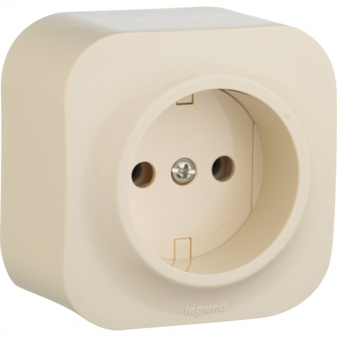 Розетка LEGRAND 2К без шторок 16 A 250 В Quteo IP 20 слоновая кость 782240