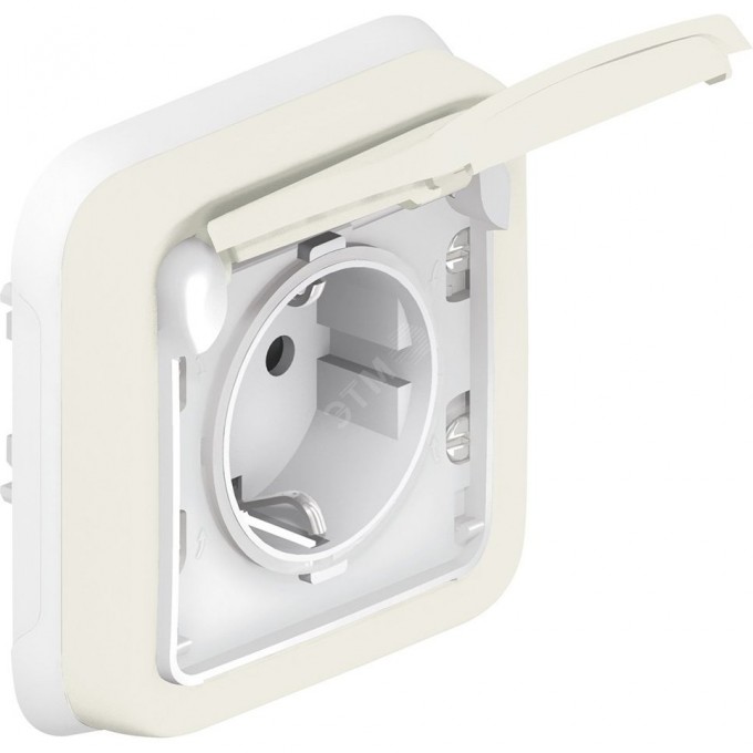 Розетка LEGRAND PLEXO с заземлением IP55 винтовой зажим белая 69869