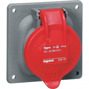Розетка встраиваемая LEGRAND HYPRA IP44 3К+З 400v 32А