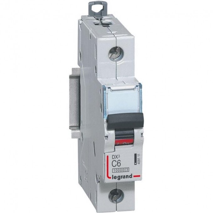 Выключатель автоматический LEGRAND DX3 1П C 6A 10kA/16kA 409111