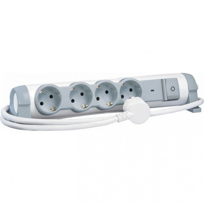 Многорозеточный блок LEGRAND 'Комфорт' 5 x 2К+З с кабелем длиной 1,5 м белый 694631